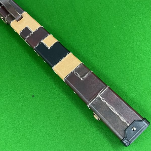 Cuephoria 3/4 Length Twin Lane Deluxe Patch Cue Case Burgundy